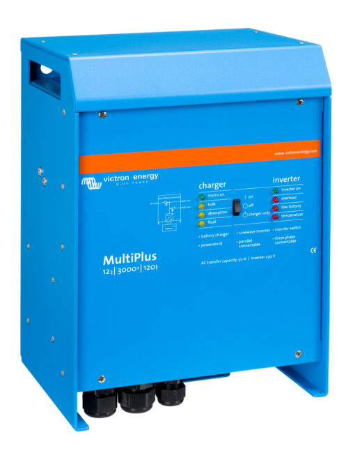 Multiplus 12V 3000VA 230V 50Hz carg.
  120A, conmut. 16A