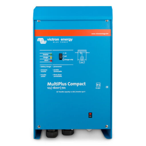 Multiplus Compact 12V 1600VA 230V 50Hz
  carg. 70A, conmut. 16A