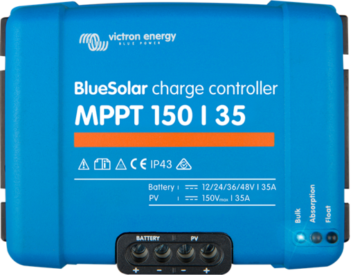 BlueSolar MPPT
  150/35 Regulador de Carga 12/24/36/48V-35A 150V