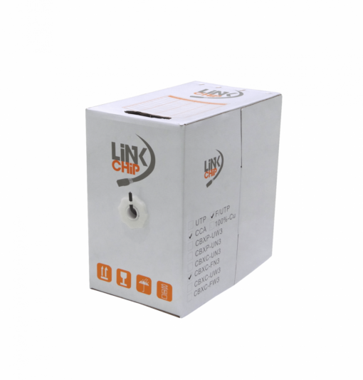 LINKCHIP AWG25/0,45mm CCA ExteriorPE Negro Cable F/UTP 305mt Aleación - Imagen 2