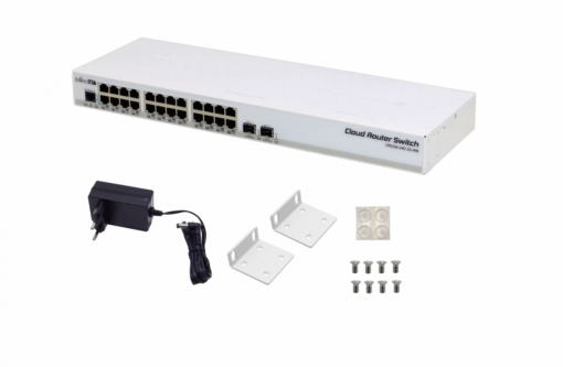 MIKROTIK 2-SFP+10G 24-1000 RS232-RJ45 Switch/Layer3-Router Rack L5 - Imagen 3