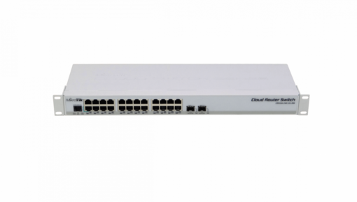 MIKROTIK 2-SFP+10G 24-1000 RS232-RJ45 Switch/Layer3-Router Rack L5