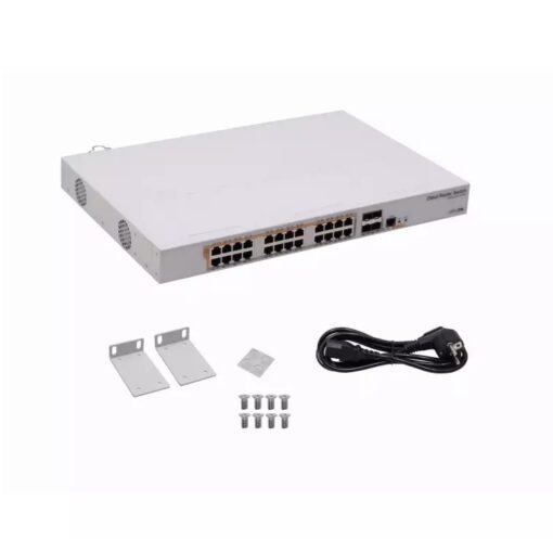 Mikrotik CRS328-24P-4S+RM 4-SFP+10G 24-1000-PoE RS232-RJ45 Switch/Layer3-Router Rack L5 - Imagen 4