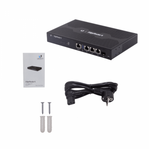 UBIQUITI ER-4 3-1000 1-SFP 1-USB Console-RJ45 Router opc-Rack 220V 2x800MHz - Imagen 3
