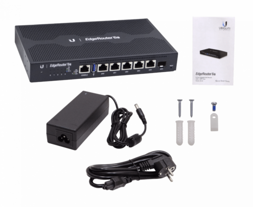 UBIQUITI ER-6P 5-1000POE24 1-SFP USB CONSOLE-RJ45 Router inc24V 800MHz-Dual - Imagen 3