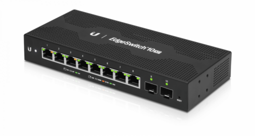 UBIQUITI ES-10XP Edge 40W-tot 8-1000-PoE24V 2-SFP Admin-L2 inc24V/60W opc-Rack