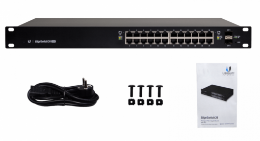 UBIQUITI ES24-250W - Edge 200W-tot 24-1000-PoE24/48af/52at 2-SFP Admin-L3 DHCP - Imagen 2