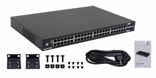 UBIQUITI ES48-LITE 48-1000 2-SFP+ 2-SFP RS232-RJ45 Switch Admin Rack 220VAC/25V - Imagen 3