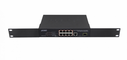 PLANET FGSD-1011HP 8-100-PoE+at 1-1000 1-SFP 120W-tot Switch no-Admin Rack19p - Imagen 2