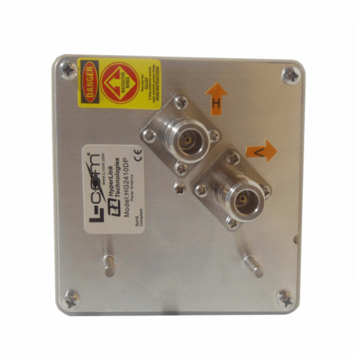 L-COM HG2410DP Antena Panel 2,4GHz 10dBi Dual-Polarizacion 2-N-Hembra - Imagen 2