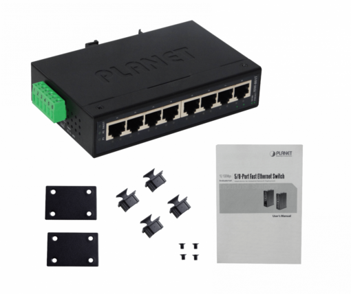 PLANET ISW-801T8-100 Switch Industrial Riel-DIN no-Admin req/12-48VDC/24VAC - Imagen 5