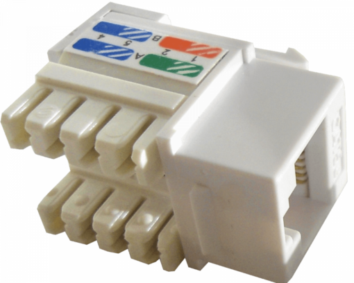 LINKMADE BLANCO CAT5E PUNCHABLE KEYSTONE - Imagen 3