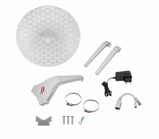 Mikrotik LHG-HP5 - Grilla 24,5dBi 7º 28dBm 1-100 2x2 L3 11-30V 391mm-Diam inc24V - Imagen 3