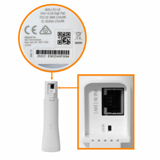 UBIQUITI LTU-LR 26dBi 4,8-6,2GHz BT2,4GHz 30km 1-1000 inc24V 22dBm 10-50MHz - Imagen 4