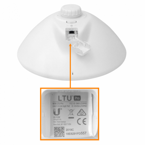 UBIQUITI LTU-PRO 24dBi 4,9-6,2GHz 2,4GHz 14x14º 1-1000 inc24V 22dBm 10-50MHz - Imagen 3