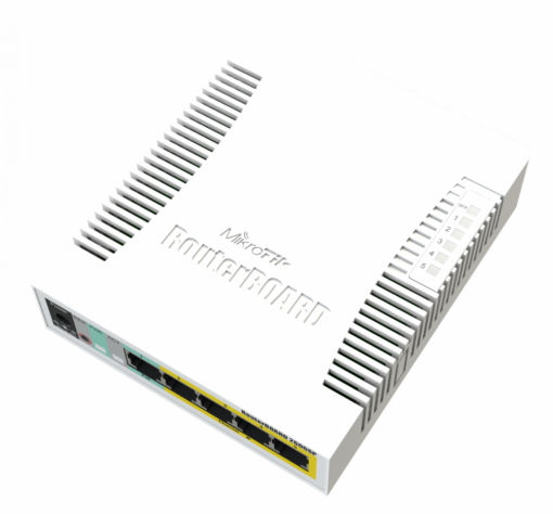 Mikrotik RB260GSP 5-1000-(4-PoE/9-28VDC) 1-SFP SWOS VLAN Switch Admin no-Rack - Imagen 3