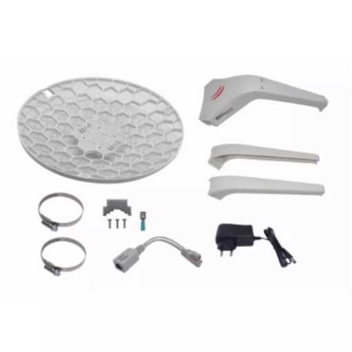 MIKROTIK RBLHG-5ND Grilla 24,5dBi 7º 25dBm 1-100 2x2 L3 11-30V 391mm-Diam inc24V - Imagen 4