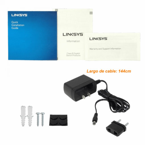 LINKSYS SE3005 5-1000 Gigabit Switch Desktop no-Administrable no-Rack - Imagen 5