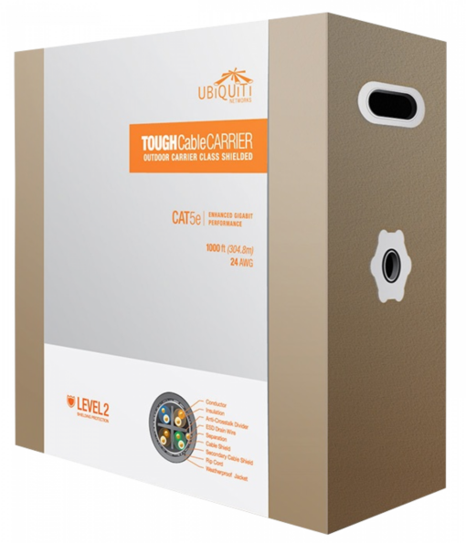 UBIQUITI TC-CARRIER SF/UTP CAT5E 305MTS 24AWG PE-EXTERIOR - Imagen 2