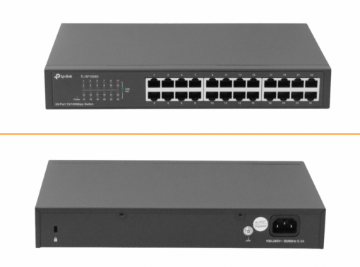 TP-LINK TL-SF1024D 24-100 Angosto Switch no-Admin Rack 220V-directo - Imagen 2