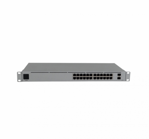 UBIQUITI USW-24-POE Switch 95W-tot 24-1000-PoE24/48af/52at 2-SFP req-Server-UAP