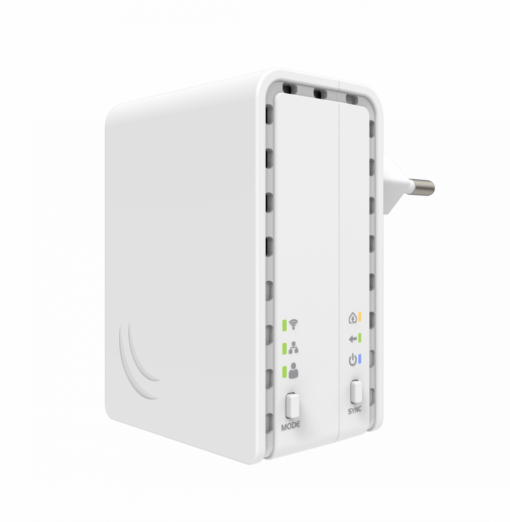 MIKROTIK PWR-LINE-AP AV500 Powerline WiFi-2,4GHz 1-100 1,5dBi Unitario RouterOS-L4