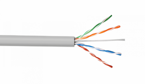 LINKCHIP 8x24AWG Gris Cat5e Interior Cable UTP Multifilar 305mt Cobre