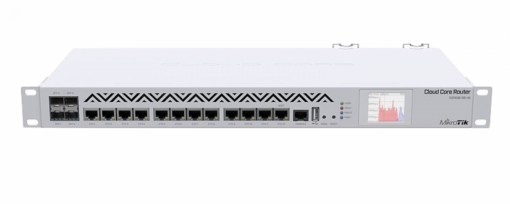 MIKROTIK CCR1036-12G-4S 36-1.2GHZ 12-1000 4-SFP 1-USB 1-RS232-DB9 L6 RACK 4GB LCD