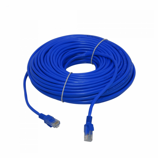 30mt Azul PatchCord 1-unid CAT5E UTP CCA-Aleacion RJ45 Inyectado