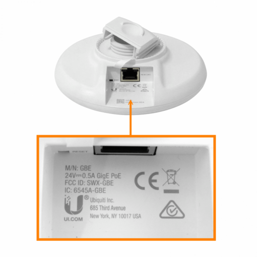 UBIQUITI GBE 60GHz 5GHz 17/10dBi 57-66GHz 1-1000 airMAX 1Gbps 500mt inc24V - Imagen 3