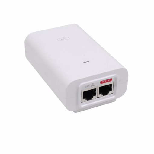 UBIQUITI POE-24-24W-G -Gigabit 24VDC 24W Inyector PoE 1,0A c/ESD requiere-cable-C5