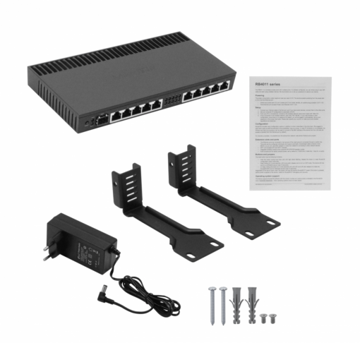 MIKROTIK RB4011IGS+RM 10-1000 1-SFP+10G Console-RJ45 L5 1,4GHz-x4 1U-Rack 12-57VDC - Imagen 6