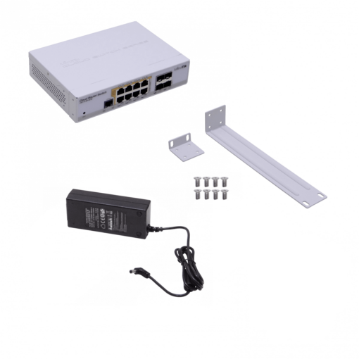 MIKROTIK CRS112-8P-4S-IN 67W-tot 8-1000-PoE24V 4-SFP L5 Console inc-28V Dual-DC - Imagen 5