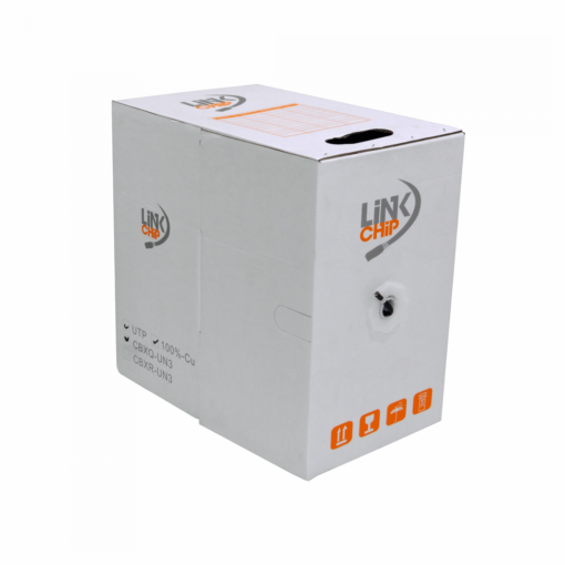 LINKCHIP CBXQ-UN3 0,50mm sim-Cat6 PE Exterior Negro Cable UTP 305mt Cobre Unif - Imagen 2