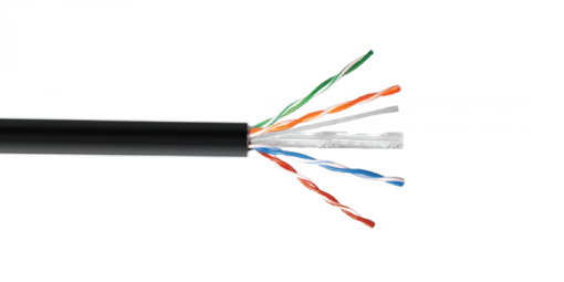 LINKCHIP CBXR-UN3 0,57mm sim-Cat6 PE Exterior Negro Cable UTP 305mt Cobre Unif