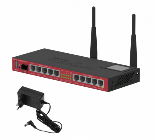 MIKROTIK RB2011UIAS-2HND-IN 5-1000 5-100 1-SFP LCD USB L4 2,4GHz-1W-2x2 PoE 2-4dBi-Fijas - Imagen 2