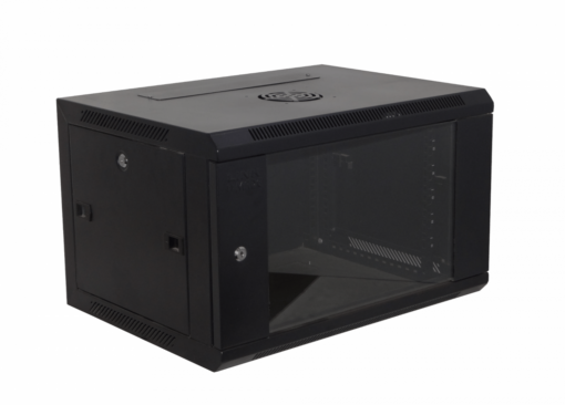 Gabinete Rack Pared Negro inc-M6-2U RK06-4L 45cm-Fondo 6U