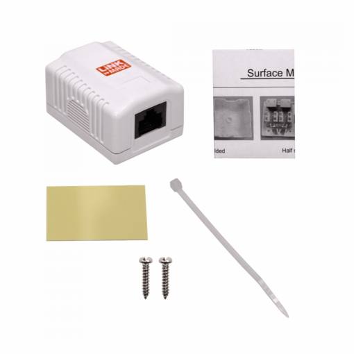 RST-CAT5E Roseta 1-RJ45 Cat5e UTP 66x49x25mm UL-NTW60300 - Imagen 3