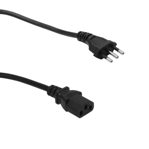 Cable Poder 1,8mt 3x0,75mm2 Chile-C13 6A, CEI23-16-VII 180cm