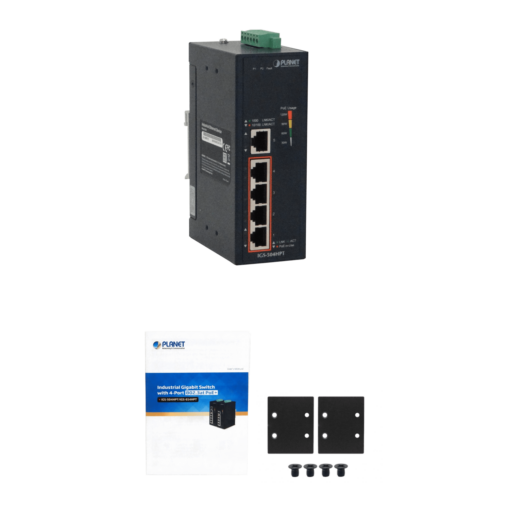 PLANET Switch 4-1000-PoE+ 1-1000 120W-tot Riel-DIN Industrial 5p 50mm - Imagen 4